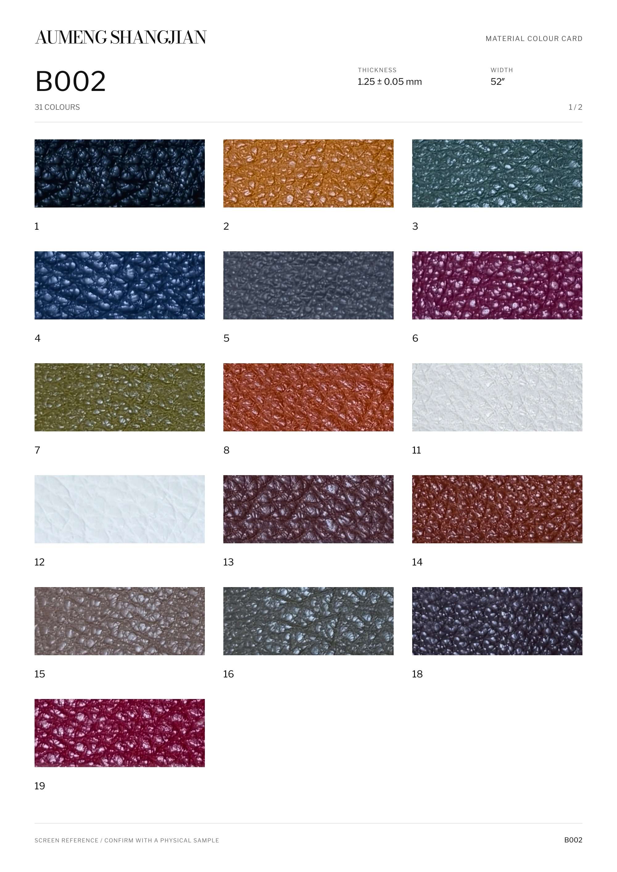 B002 Cracked pattern · Electronic colour card · 1 / 2